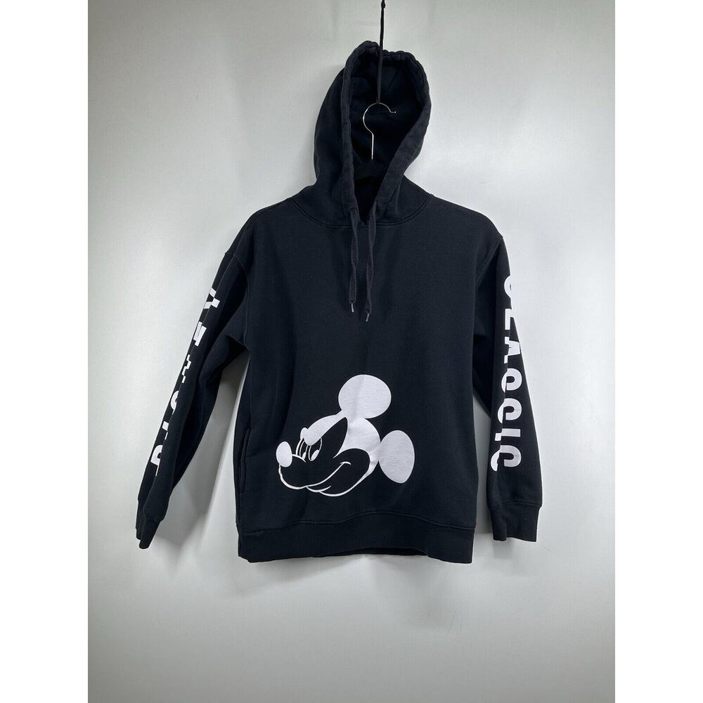 Disney Mickey Mouse, Donald,‎ Goofy, Hoodie Black, Size S Mean Mugging Sweater